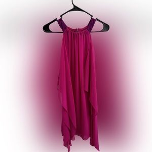 Badgley Mischka pink dress size 4